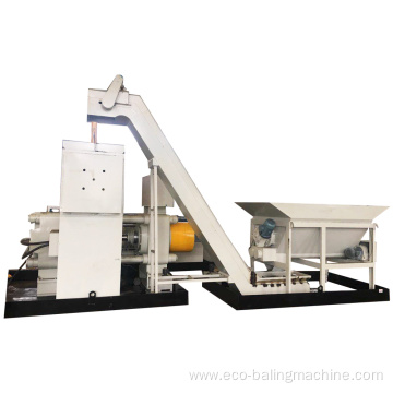 Horizontal Scrap Steel Shavings Briquette Making Machine